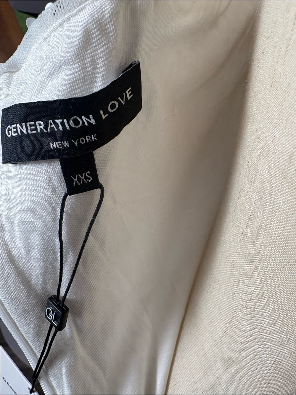 Generation Love Julius sequin v neck mini dress in white xxs nwt - Picture 6 of 7